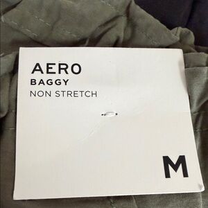 Aeropostale Baggy Non Stretch Pants - Olive Green